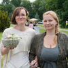 Anne Demmig mit ihrer Freundin Sabine bei dem Wedding Market 2015 
